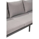 Pacific Lifestyle - Stockholm Anthracite Outdoor Corner Seating Set including Fire Pit Table
