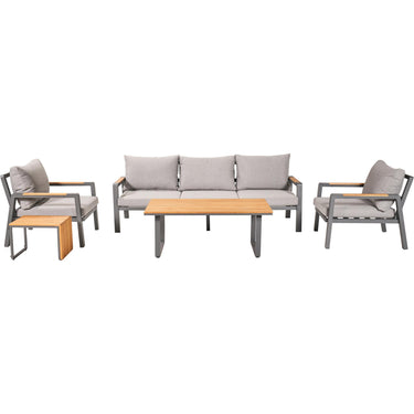 Pacific Lifestyle - Stockholm Anthracite Outdoor Seating Set