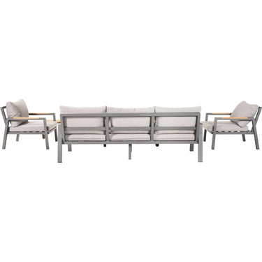 Pacific Lifestyle - Stockholm Anthracite Outdoor Seating Set