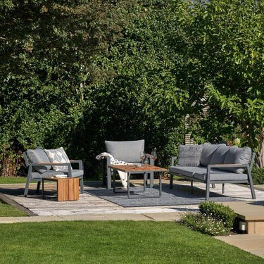 Pacific Lifestyle - Stockholm Anthracite Outdoor Seating Set