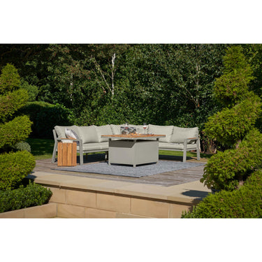 Pacific Lifestyle - Stockholm Limestone Outdoor Corner Seating Set