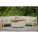 Pacific Lifestyle - Stockholm Limestone Outdoor Corner Seating Set