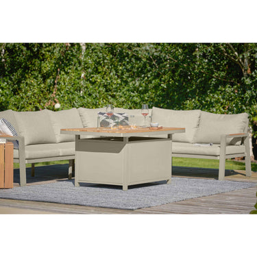 Pacific Lifestyle - Stockholm Limestone Outdoor Corner Seating Set