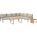 Pacific Lifestyle - Stockholm Limestone Outdoor Corner Seating Set