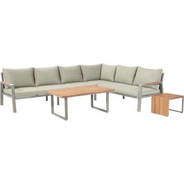 Pacific Lifestyle - Stockholm Limestone Outdoor Corner Seating Set