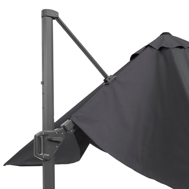 Platinum - Challenger T2 3.5 x 2.6m Rectangular Anthracite Free Arm Parasol