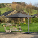 Platinum - Challenger T2 3.5 x 2.6m Rectangular Anthracite Free Arm Parasol