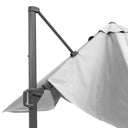 Platinum - Challenger T2 3.5 x 2.6m Rectangular Luna Grey Free Arm Parasol