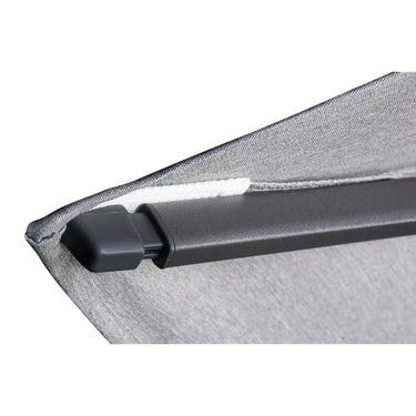 Platinum - Challenger T2 3.5 x 2.6m Rectangular Luna Grey Free Arm Parasol
