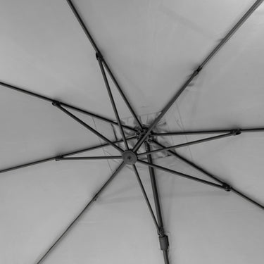 Platinum - Challenger T2 3.5 x 2.6m Rectangular Luna Grey Free Arm Parasol