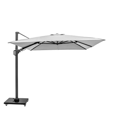 Platinum - Challenger T2 3.5 x 2.6m Rectangular Luna Grey Free Arm Parasol