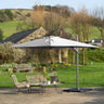 Platinum - Challenger T2 3.5 x 2.6m Rectangular Luna Grey Free Arm Parasol