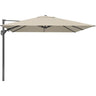 Platinum - Challenger T2 3.5 x 2.6m Rectangular Premium Champagne Free Arm Parasol