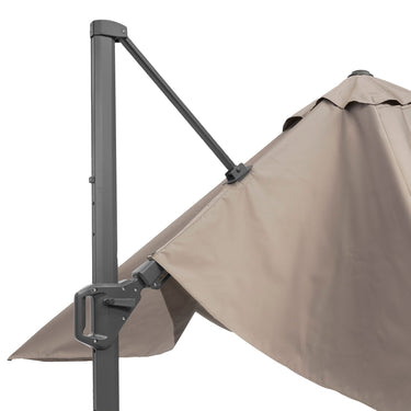 Platinum - Challenger T2 3.5 x 2.6m Rectangular Taupe Free Arm Parasol