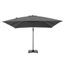 Platinum - Challenger T2 3m Square Anthracite Free Arm Parasol