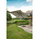 Platinum - Challenger T2 3m Square Luna Grey Free Arm Parasol