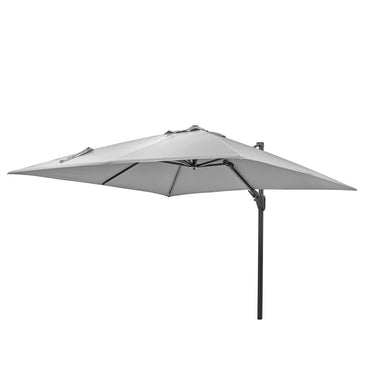 Platinum - Challenger T2 3m Square Luna Grey Free Arm Parasol