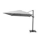Platinum - Challenger T2 3m Square Luna Grey Free Arm Parasol