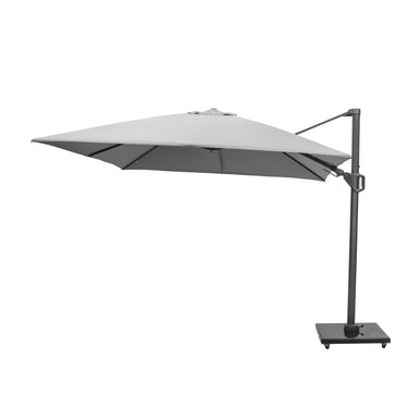 Platinum - Challenger T2 3m Square Luna Grey Free Arm Parasol