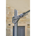 Platinum - Challenger T2 3m Square Premium Champagne Free Arm Parasol