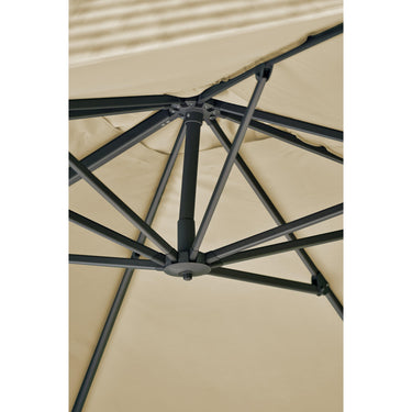 Platinum - Challenger T2 3m Square Premium Champagne Free Arm Parasol