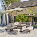 Platinum - Challenger T2 3m Square Premium Champagne Free Arm Parasol