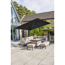 Platinum - Challenger T2 3m Square Premium Faded Black Free Arm Parasol