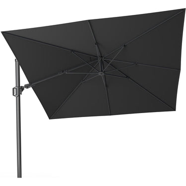 Platinum - Challenger T2 3m Square Premium Faded Black Free Arm Parasol