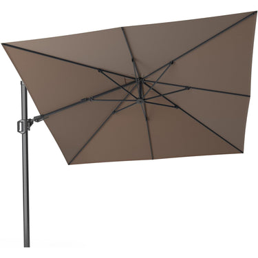 Platinum - Challenger T2 3m Square Premium Havana Taupe Free Arm Parasol
