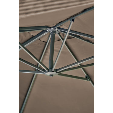 Platinum - Challenger T2 3m Square Premium Havana Taupe Free Arm Parasol