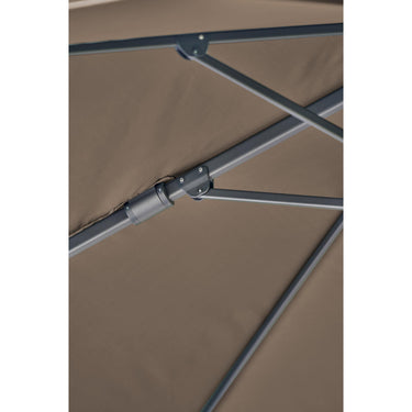 Platinum - Challenger T2 3m Square Premium Havana Taupe Free Arm Parasol