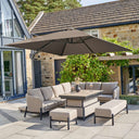 Platinum - Challenger T2 3m Square Premium Havana Taupe Free Arm Parasol