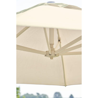 Platinum - Challenger T2 3m Square Sandstone / Champagne Free Arm Parasol