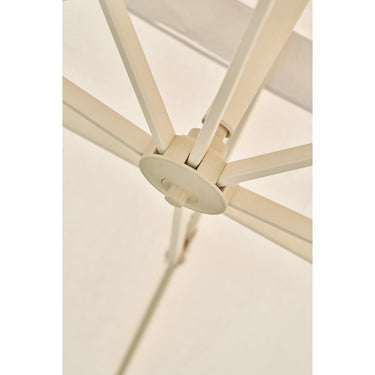 Platinum - Challenger T2 3m Square Sandstone / Champagne Free Arm Parasol