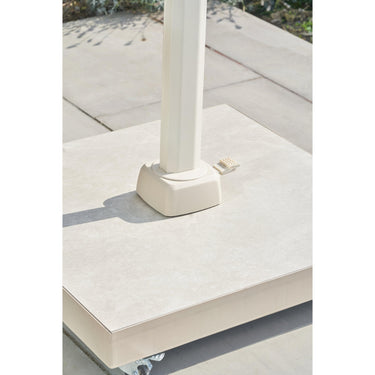Platinum - Challenger T2 3m Square Sandstone / Champagne Free Arm Parasol