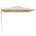 Platinum - Challenger T2 3m Square Sandstone / Champagne Free Arm Parasol