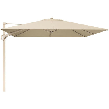 Platinum - Challenger T2 3m Square Sandstone / Champagne Free Arm Parasol