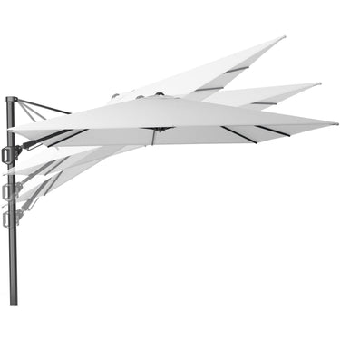 Platinum - Challenger T2 3m Square Sandstone / Champagne Free Arm Parasol