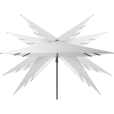 Platinum - Challenger T2 3m Square Sandstone / Champagne Free Arm Parasol