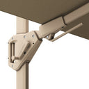 Platinum - Challenger T2 3m Square Sandstone / Champagne Free Arm Parasol