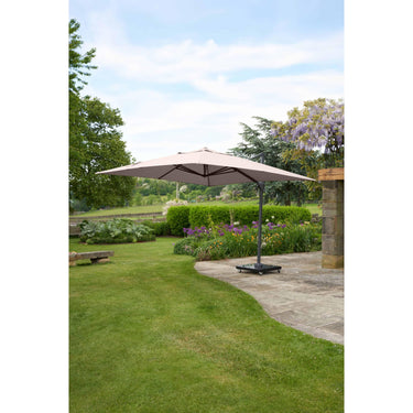 Platinum - Challenger T2 3m Square Taupe Free Arm Parasol