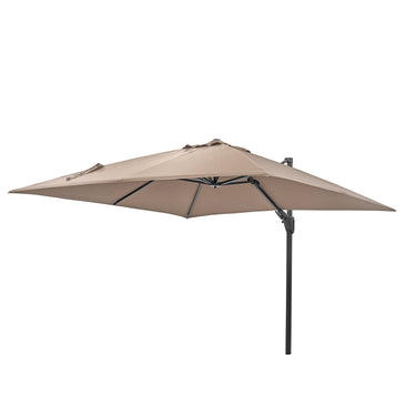 Platinum - Challenger T2 3m Square Taupe Free Arm Parasol