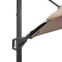 Platinum - Challenger T2 3m Square Taupe Free Arm Parasol