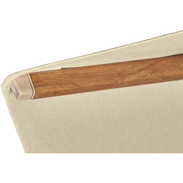 Platinum - Challenger Teak T2 3m Square Premium Champagne Free Arm Parasol