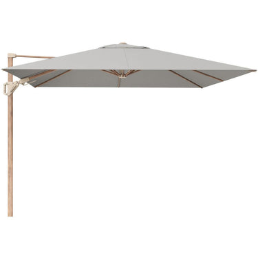 Platinum - Challenger Teak T2 3m Square Premium Manhattan Grey Free Arm Parasol