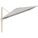 Platinum - Challenger Teak T2 3m Square Premium Manhattan Grey Free Arm Parasol