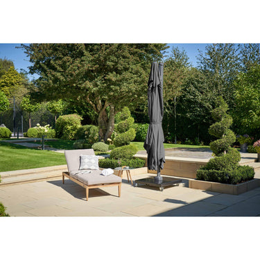 Platinum - Challenger Telescopic T1 3.5m Square Faded Black Parasol