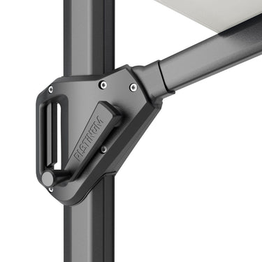 Platinum - Challenger Telescopic T1 3.5m Square Havana Taupe Parasol