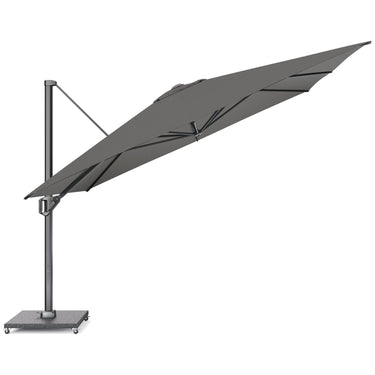 Platinum - Challenger Telescopic T1 3.5m Square Manhattan Grey Parasol