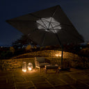 Platinum - Glow Challenger T2 3m Square Anthracite Free Arm Parasol